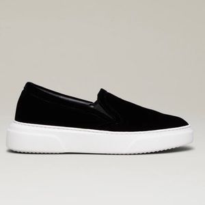 M Gemi Sofia Velvet Sneaker (Black) 38
